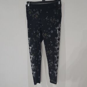 Victoria's Secret Sport Sz S/P Black Starry Leggings